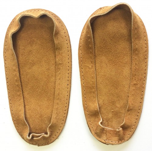 Image de SOUL COMFORT - Semelles de chaussons en cuir Enfant, Tan