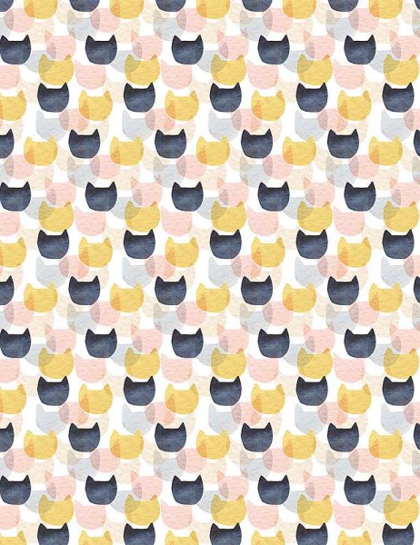 Image de Coton imprim&eacute; Cat Mirage, collection Meant to Bee par Dear Stella
