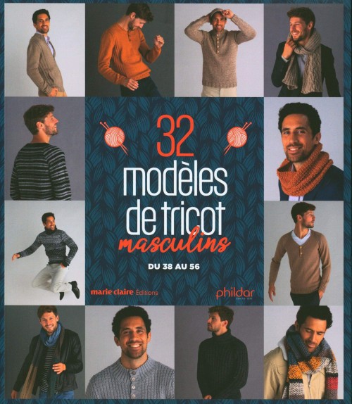 Image de PHILDAR : 32 modèles de tricot masculins