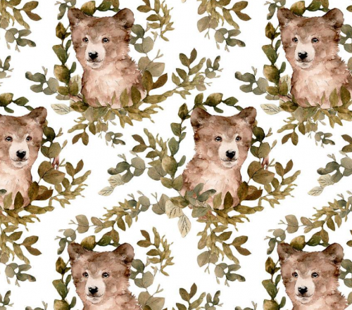 Image de Ours bruns - coton de TG 1/2 m