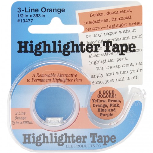 Image de Highlighter Tape - Distributeur de ruban surligneur, Orange