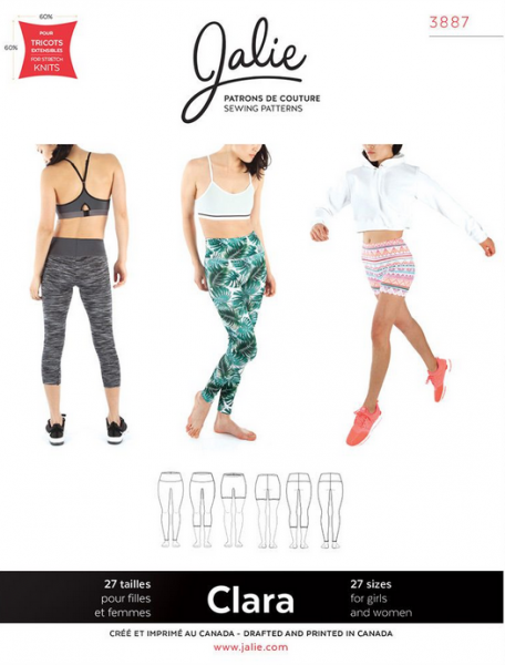 Image de Patron Jalie 3887 - CLARA Leggings &agrave; taille haute