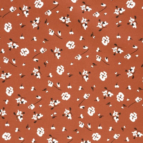 Image de KATIA FABRICS Coton Viyella Imprim&eacute; OEKO-TEX - Fleurs Automne