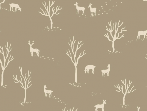 Image de Cerf errant - French Terry imprim&eacute; OEKO-TEX