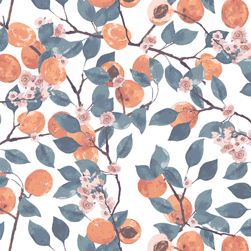 Image de Abricots en fleurs - de Art Gallery Fabrics