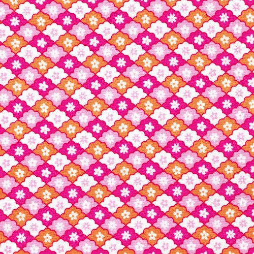 Image de Champ de Fleurs Rose et Ocre - Coton de Liberty Fabrics