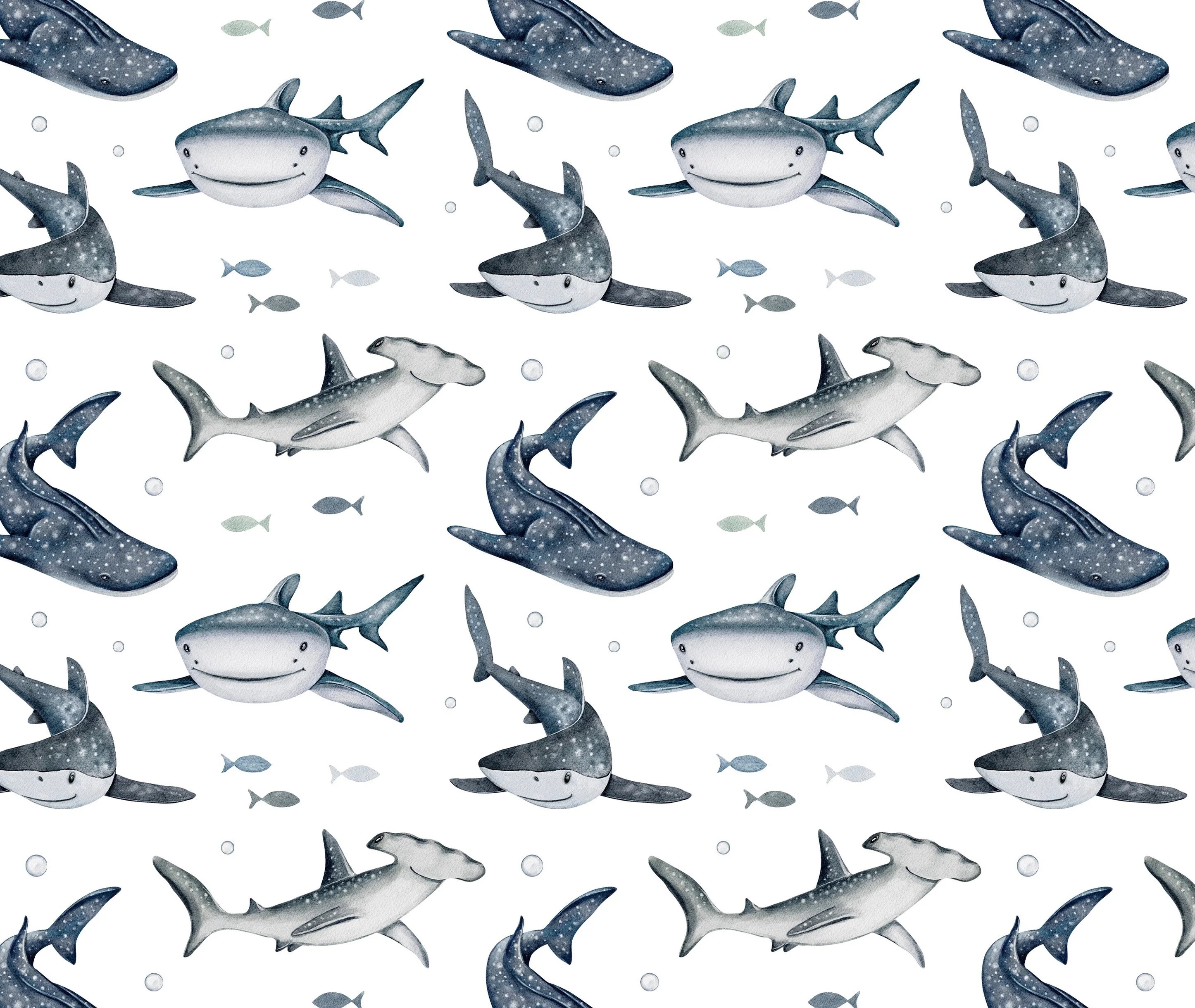 Image de Requins - Jersey imprim&eacute; OEKO-TEX