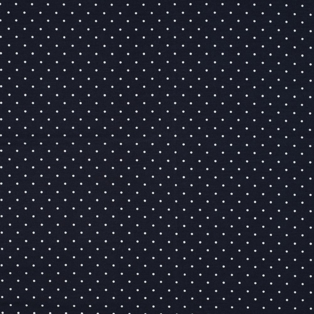 Image de Jersey à pois - Bleu marin 1/2 m