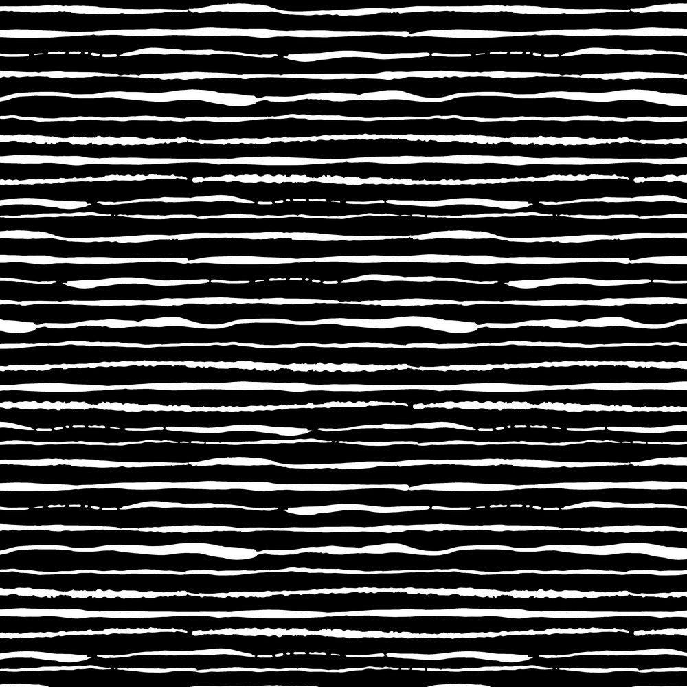 Image de Lignes stri&eacute;s noires - Jersey imprim&eacute; 1/2 m