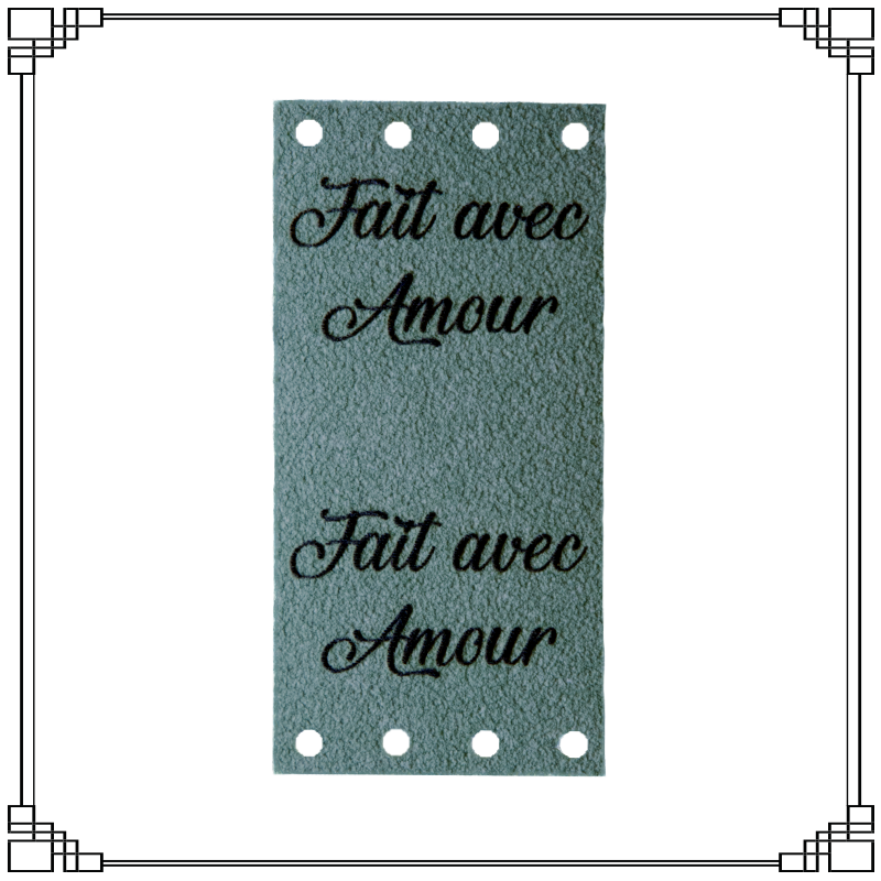 Image de Étiquette “Fait avec Amour” (16 couleurs)