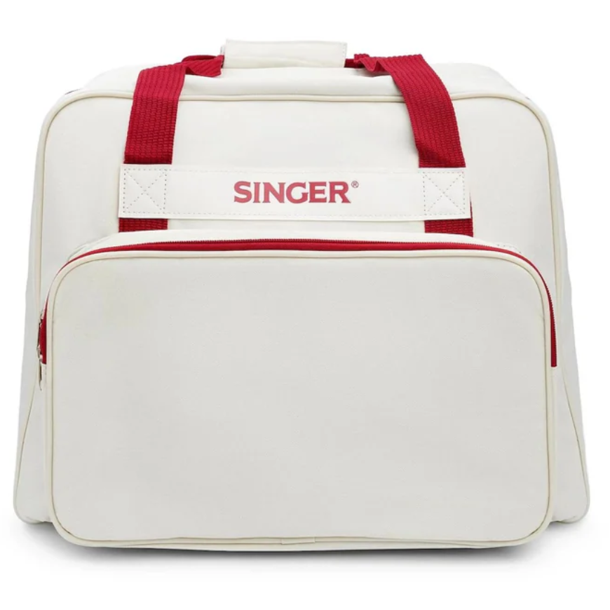 Image de Singer Valise Fourre-Tout de transport universel en toile Crème/Rouge