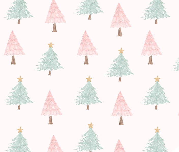 Image de Jersey - Sapins pastels 1/2 m