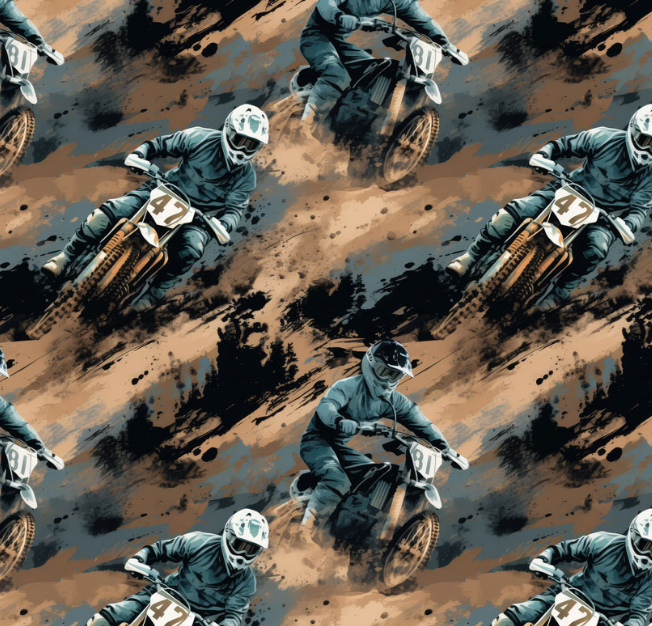 Image de French Terry - Moto-cross 1/2 m