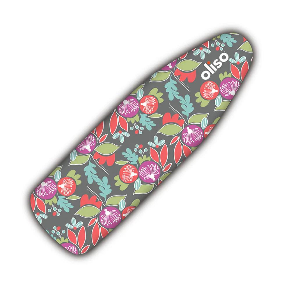 Image de OLISO Housse de planche à repasser - Fleur 38cm x 137cm (15po x 54po)