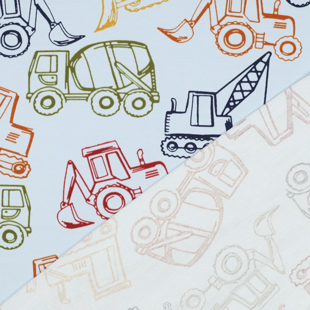 Image de V&eacute;hicules de construction - French Terry 1/2 m