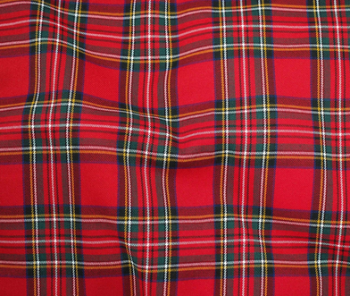Image de Carreau &Eacute;cossais - Rouge/Vert 1/2 m