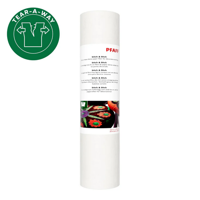 Image de PFAFF Stabilisateur/Entoilage Tear-a-Way Stitch-in-Ditch  - 12” x 70 verges