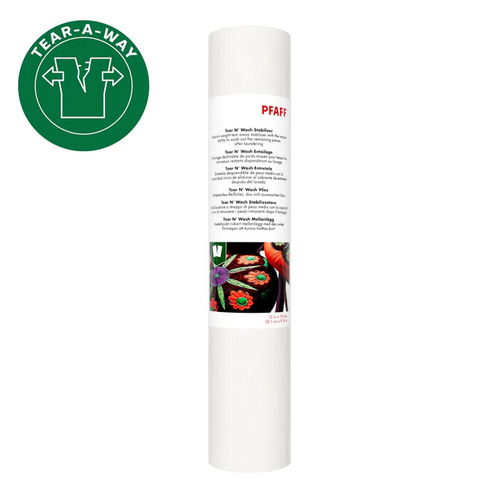 Image de PFAFF Stabilisateur/Entoilage Tear N Wash - 15” x 10 verges