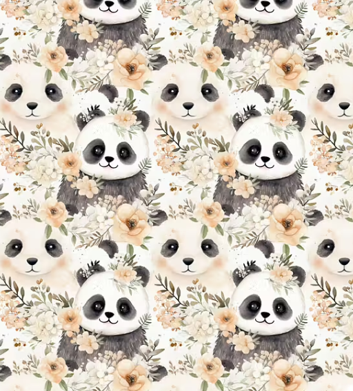 Image de Adorable Panda - Jersey 1/2 m