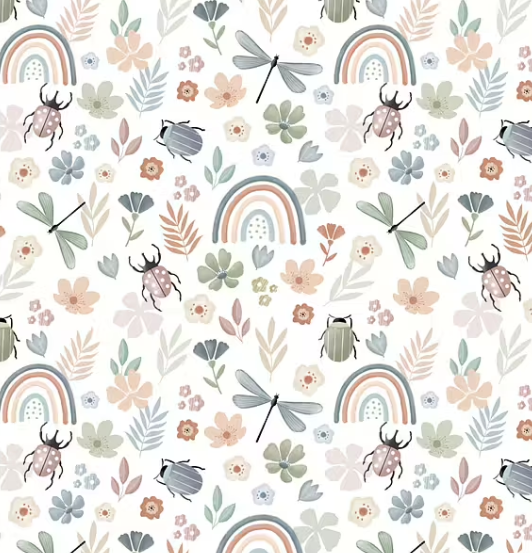 Image de Printemps - Jersey 1/2 m