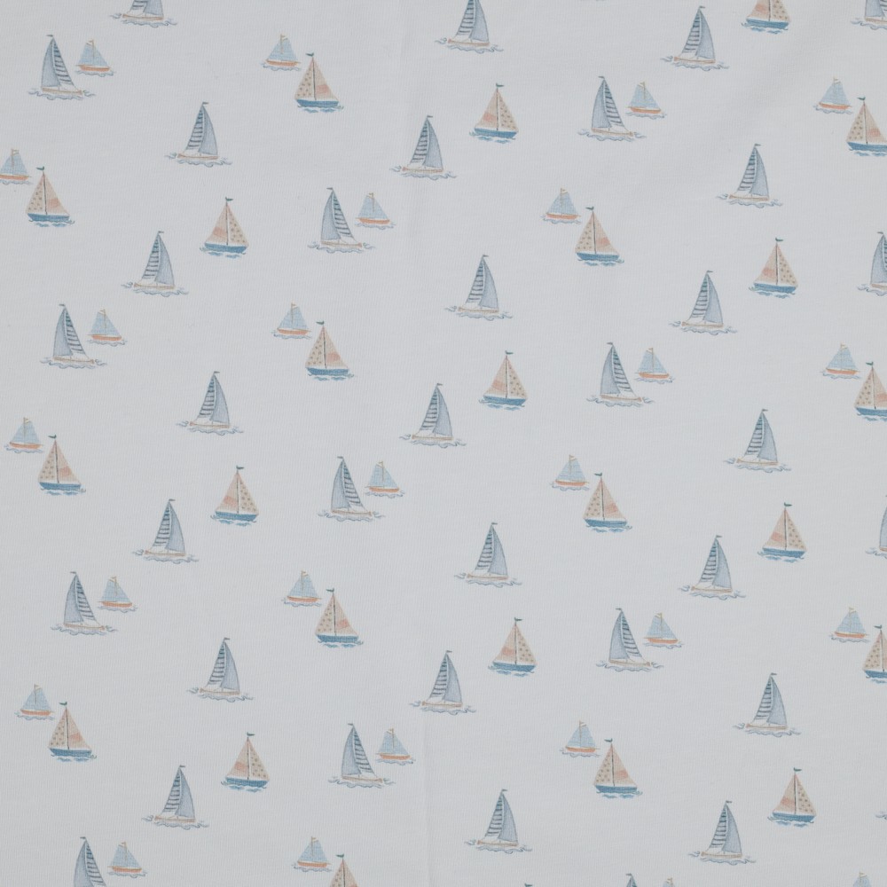 Image de Voiliers fond blanc - Jersey 1/2 m