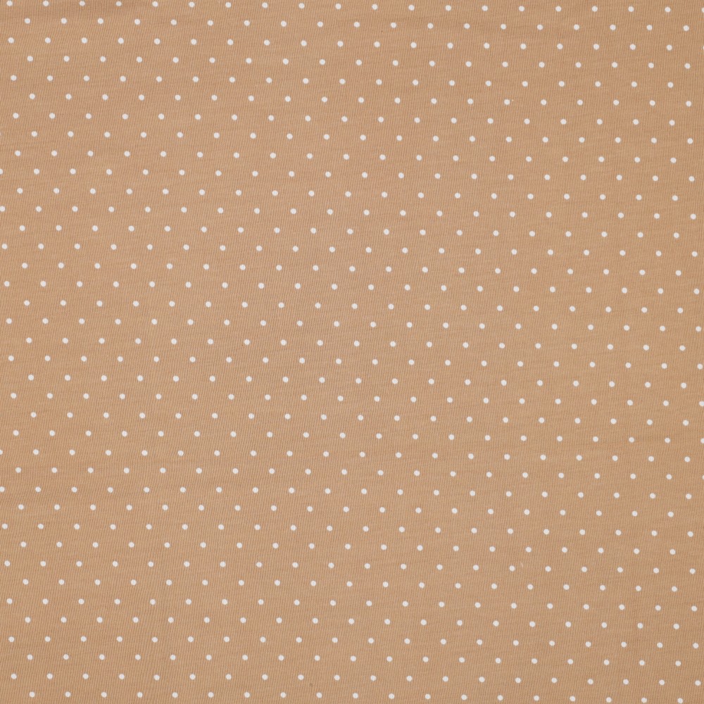 Image de Jersey à pois - Cappuccino 1/2 m