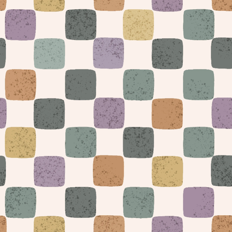 Image de Briques colorées - Coton Gabardine 1/2 m