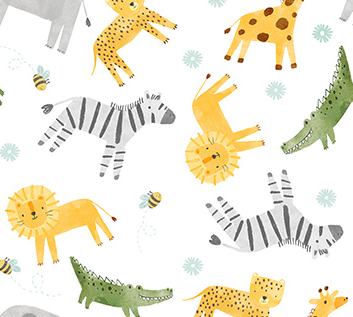 Image de Sunny Safari - Minky 1/2 m
