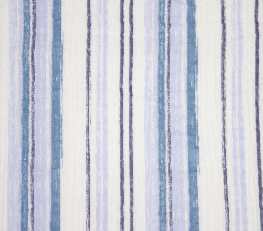 Image de KATIA Fabrics Mousseline de Coton - Lignes bleues Jeans 1/2 m