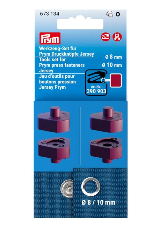 Image de Prym Jeu d'outils pour boutons pression Jersey - 0.8mm et 10 mm