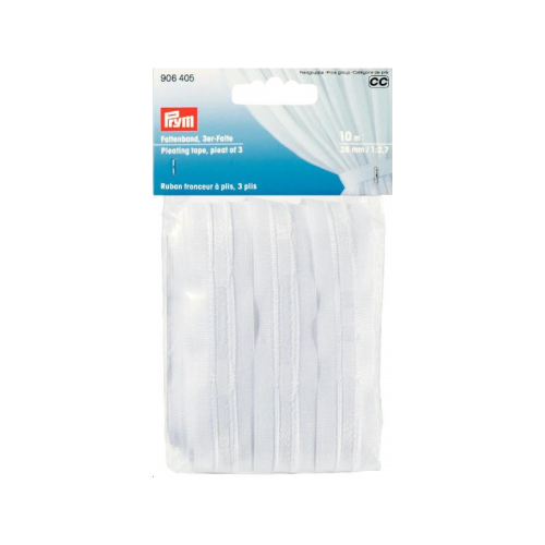 Image de PRYM Ruban Fronceur &agrave; 3 plis Blanc