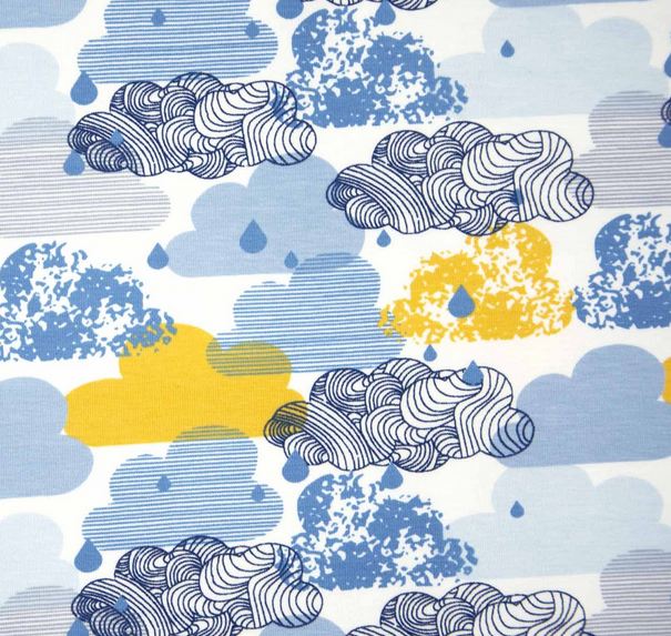 Image de Nuage de pluie - Jersey 1/2 m