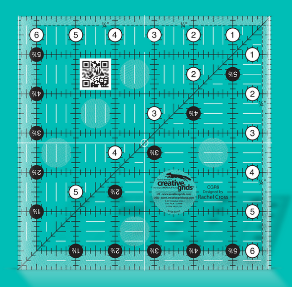 Image de Creative Grids - Règle pour Courtepointe 6-1/2in Carré # CGR6
