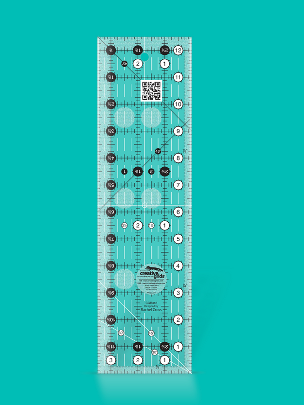 Image de Creative Grids - R&egrave;gle pour Courtepointe 3-1/2in x 12-1/2in Rectangle # CGR312