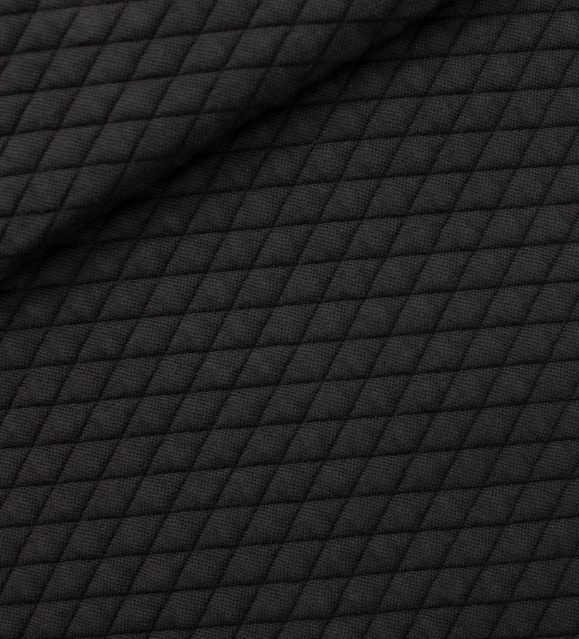 Image de Noir - Tricot Piqué Matelassé SYAS 1/2 m