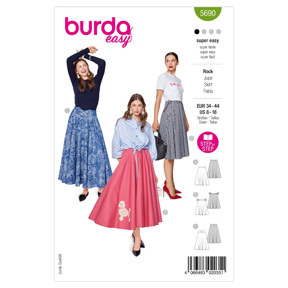 Image de BURDA 5690 Jupes