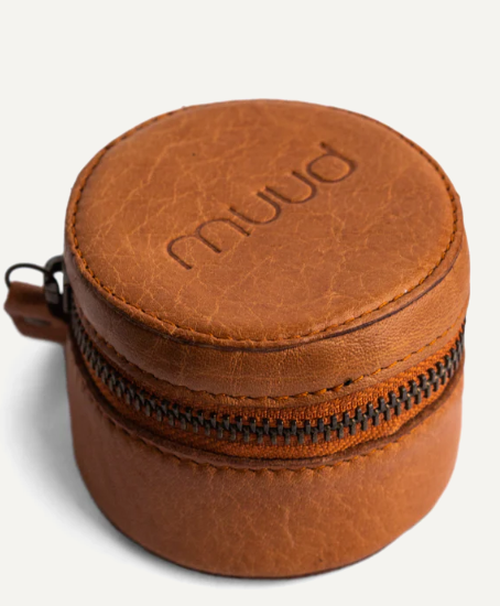 Image de MUUD - Helsinki / Petit &Eacute;tui pour aiguilles et accessoires en cuir - Whisky