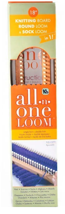 Image de KB- M&eacute;tier &agrave; tisser rond et m&eacute;tier &agrave; tisser pour chaussettes 18 pouces