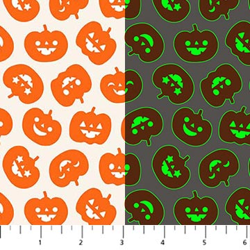 Image de ''Friandises'' Coton - Citrouilles 1/2 m