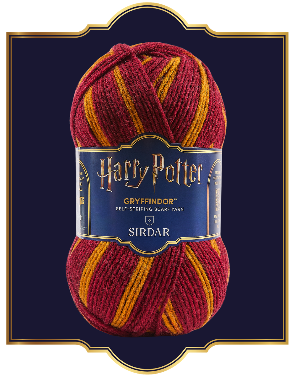 Image de SIRDAR - Harry Potter&trade; Fil &agrave; &eacute;charpe &agrave; motifs ray&eacute;s - Gryffondor