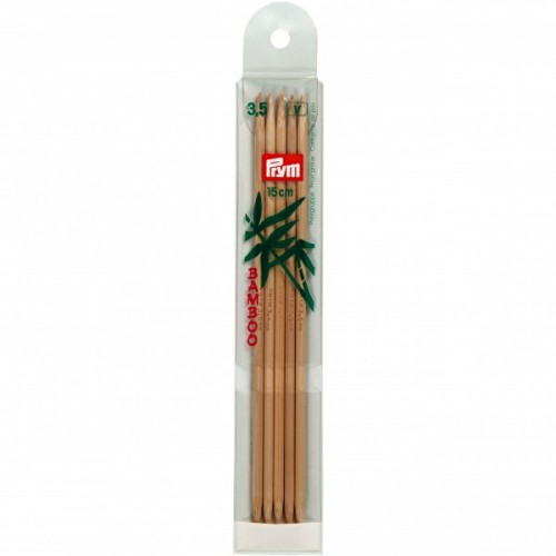 Image de PRYM Aiguilles à tricoter à 2 pointes Bamboo 15cm